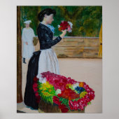 Poster marché aux fleurs (Devant)