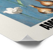 Poster Marché aux fleurs Amsterdam Vintage Tulip (Coin)