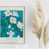 Poster Marché aux Fleurs Botanique de Lisbonne