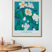 Poster Marché aux Fleurs Botanique de Lisbonne