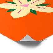 Poster Marché aux fleurs de Dublin Orange Cute Preppy Flo (Coin)