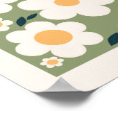 Poster Marché aux fleurs florales de Tokyo Fleurs Abstrai (Coin)