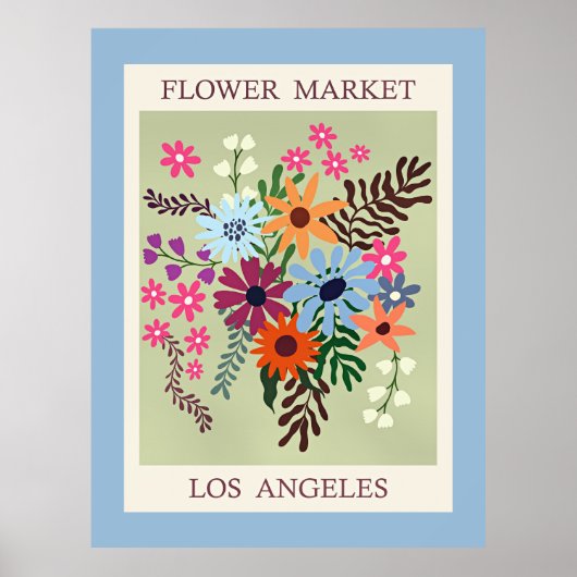 Poster Marché aux Fleurs, Los Angeles, (Devant)