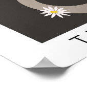 Poster Marché aux fleurs Merci (Coin)