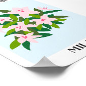 Poster Marché aux fleurs Milan Rose Lily Fleur Floral (Coin)