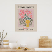 Poster Marché aux fleurs paris Art botanique plante (Cuisine)