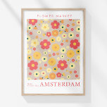 Poster Marché aux fleurs rétro Amsterdam Fleurs jaunes ro<br><div class="desc">Introduisez une touche d'élégance hollandaise dans votre décor grâce à l'affiche "Retro Flower Market Amsterdam Red Yellow Flowers Poster". Cette affiche ravissante présente un design raffiné avec "Flower Market" et "Amsterdam" exposés dans une typographie d'inspiration vintage. L'oeuvre présente un beau tableau de fleurs en ivoire, rose foncé ou rouge, jaune...</div>
