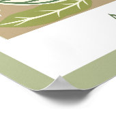 Poster Marché aux fleurs vertes Imprimable (Coin)