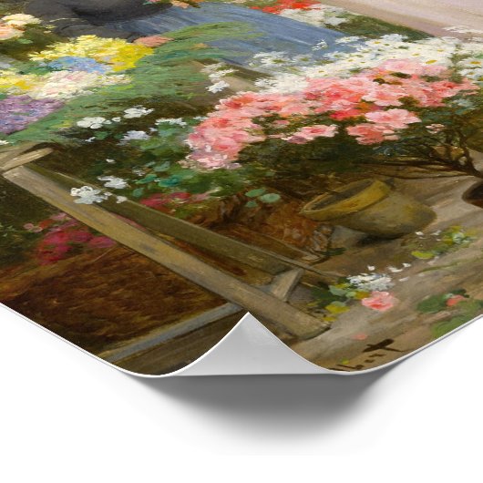 Poster Marché aux fleurs | Victor Gabriel Gilbert (Coin)