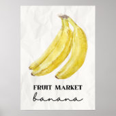 Poster Marché aux fruits de banane (Devant)