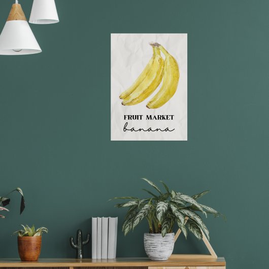 Poster Marché aux fruits de banane (Salon 1)