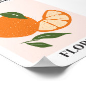 Poster Marché aux fruits Floride Alimentation orange (Coin)