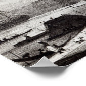 Poster Marché aux poissons, Paramribo (Coin)