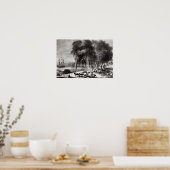 Poster Marché aux poissons, Paramribo (Cuisine)