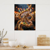 Poster Marché aux poulpes Ramen (Cuisine)