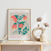 Poster Marché botanique aux fleurs de Barcelone