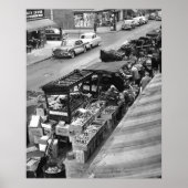 Poster Marché Brooklyn Pushcart : 1960 (Devant)