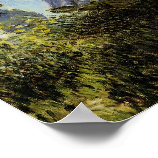 Poster Marche, dame avec un Parasol (Coin)