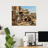 Poster Marché de Jaffa | Gustav Bauernfeind | (Bureau à domicile)