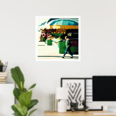 Poster Marché de la 22ème Avenue (Bureau à domicile)