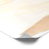 Poster Marche de la cow-girl côtière sur la plage aquarel (Coin)