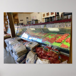 Poster Marché de la viande