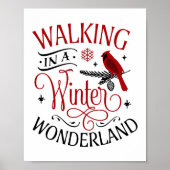 Poster Marche de Noël dans une Wonderland d'hiver (Devant)