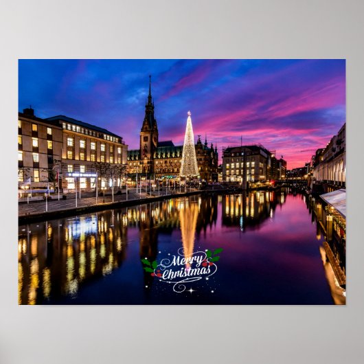 Poster Marché de Noël de Hambourg (Devant)