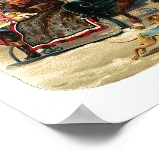 Poster "Marche de nuit de Noël" (Coin)