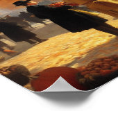 Poster Marché de Paris en automne (Coin)