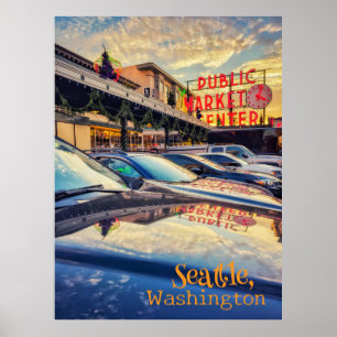 Poster Marché de Pike de Seattle