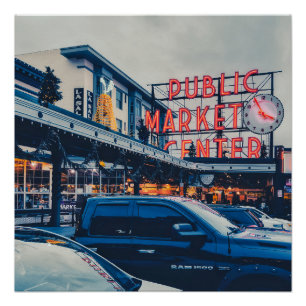 Poster Marché de Pike de Seattle