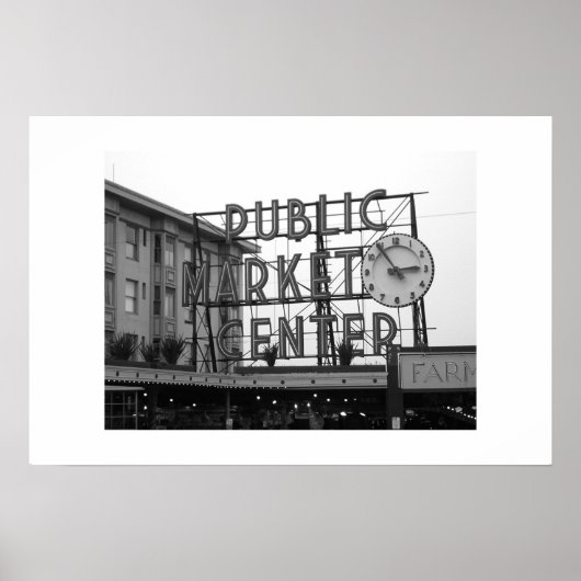 Poster Marché de Pike Place (Devant)
