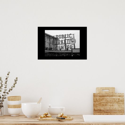 Poster Marché de Pike Place (Cuisine)