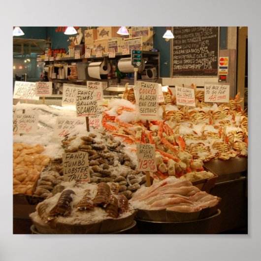 Poster Marché de Pike Place (Devant)
