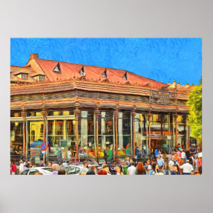 Poster Marché de San Miguel à Madrid.
