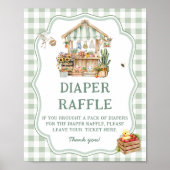 Poster Marché Des Agriculteurs Raffle À Déchets Cultivés  (Devant)