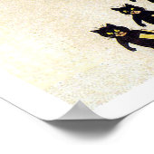 Poster Marche des chats noirs, Louis Wain (Coin)