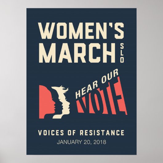 Poster Marche des femmes SLO Janvier (Devant)