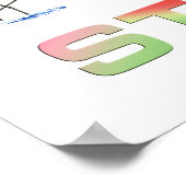 Poster Marche des Flamants roses tropicaux - St Pete (Coin)