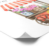 Poster Marché des fleurs Chasse aux anneaux jeu de douche (Coin)