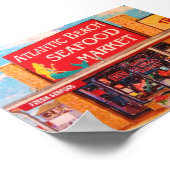 Poster "Marché des fruits de mer" (Coin)