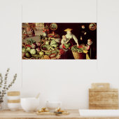 Poster Marché des légumes (Cuisine)