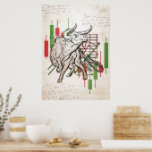 Poster Marché Des Ours Et Des Bulles D'Investisseurs (Cuisine)