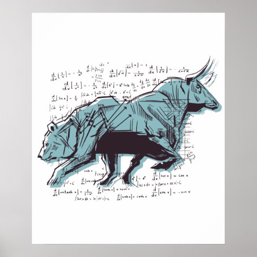 Poster Marché Des Ours Et Des Bulles D'Investisseurs (Devant)