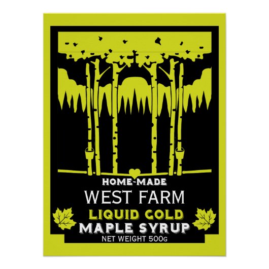 Poster Marché des producteurs de sirop d'érable (Devant)