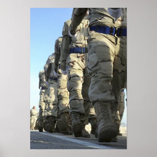 Poster Marche des recrues de l'aviation irakienne (Devant)