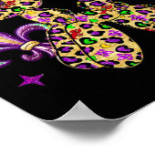 Poster Marche Drôle Comme Un Chien Mardi Gras Design Leop (Coin)