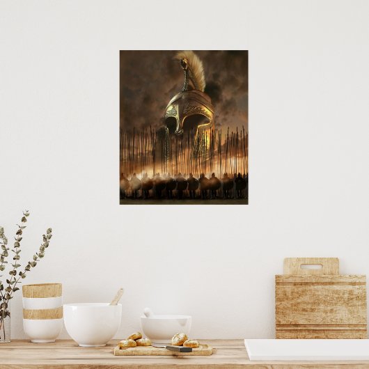 Poster Marche du Phalanx grec (Cuisine)