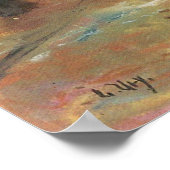 Poster Marche en couple dans les bois par Lesser Ury (Coin)